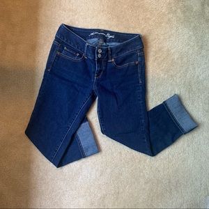 American Eagle Artist Crop Jeans size 4